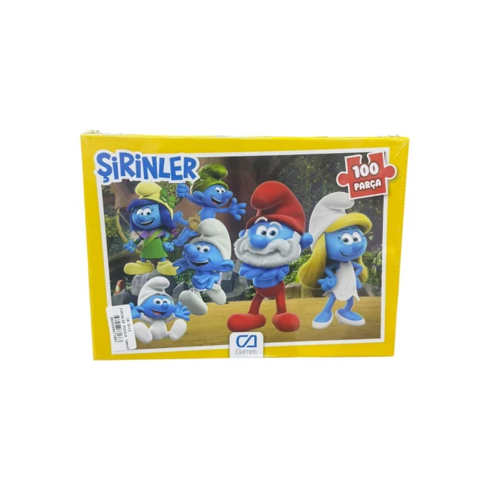 ŞİRİNLER PUZZLE 100*24