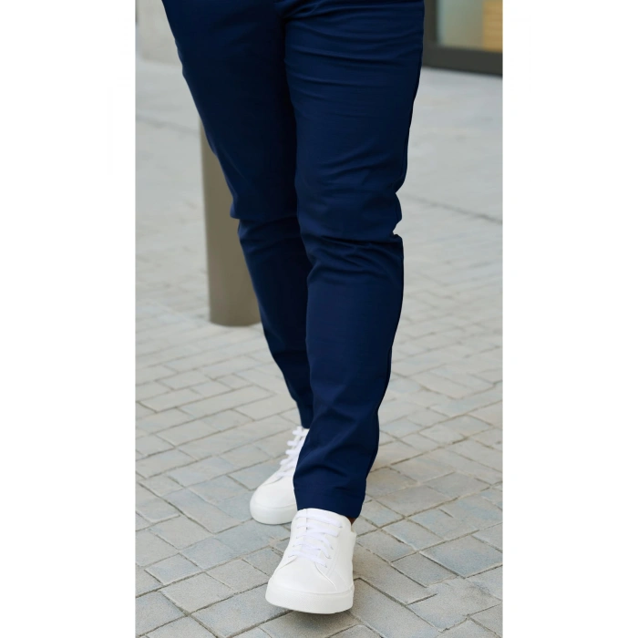 Erkek Cepli Slimfit Atlas Pantolon