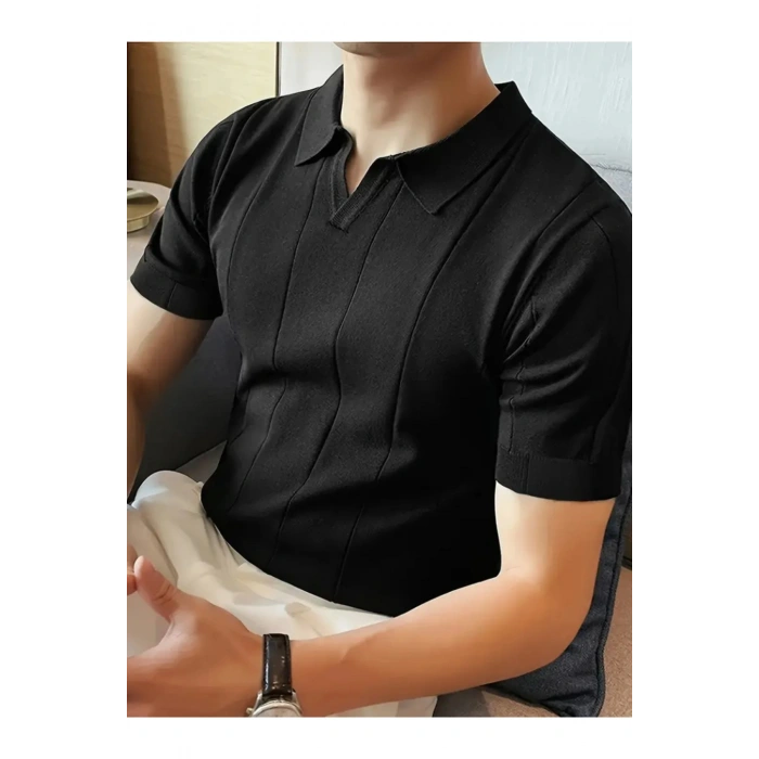 Erkek Kısa Kollu Polo Yakalı Triko Tshirt