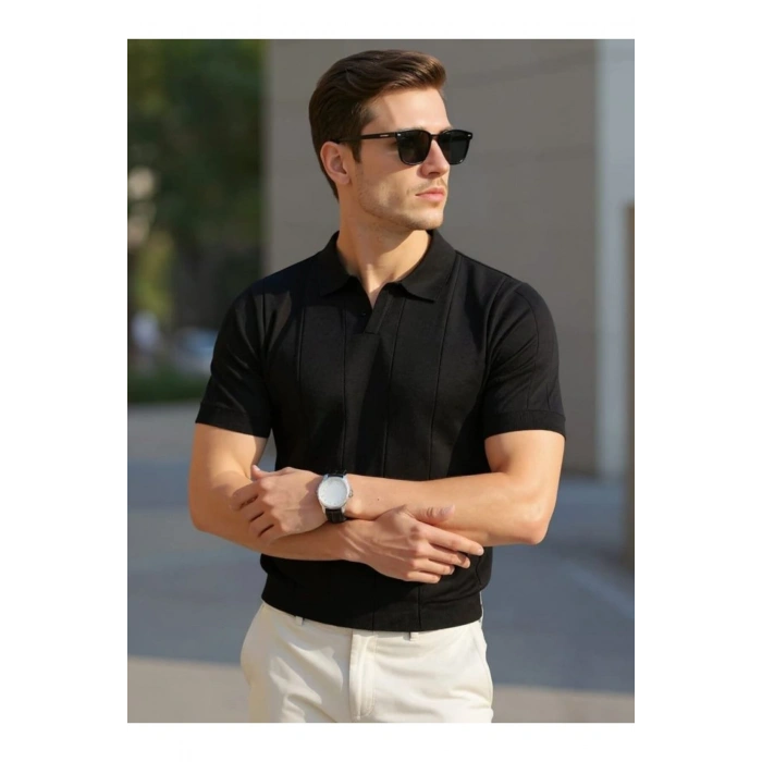 Erkek Kısa Kollu Polo Yakalı Triko Tshirt