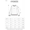 Yıldırım Baskılı Bisiklet Yaka SweatShirt - Beyaz
