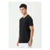 Unisex Basic Bisiklet Yaka Regular T-Shirt - Siyah