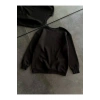 Kışlık Bisiklet Yaka Üç İplik Basic SweatShirt - Siyah