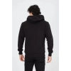 Unisex Tam Fermuarlı Kapşonlu SweatShirt - Siyah