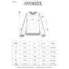 Kışlık Bisiklet Yaka Ön Ve Arka Baskılı SweatShirt - Siyah