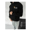 Kışlık Üç İplik Kapşonlu SweatShirt - Siyah