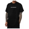 Erkek Bisiklet Yaka Kısa Kol Baskılı T-shirt - Siyah