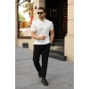 Erkek Düğmeli Yaka Kısa Kollu Triko Tişört