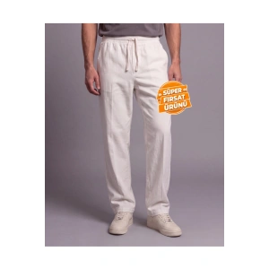 Erkek Rahat Kalıp Keten Pantolon