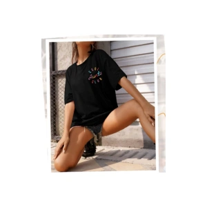 Baskılı T-shirt - Siyah