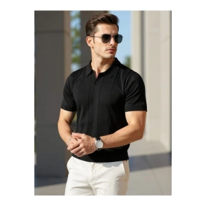 Erkek Kısa Kollu Polo Yakalı Triko Tshirt