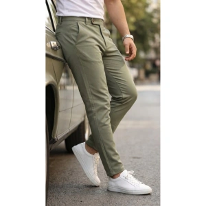 Erkek Slim Fit Dilli Kumaş Pantolon