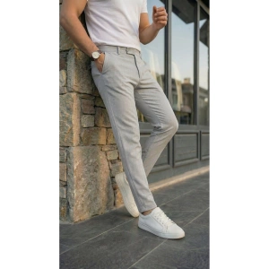 Erkek Slim Fit Dilli Kumaş Pantolon