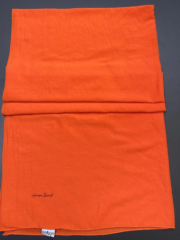 HAREM SCARF İNCİLA ŞAL-ORANJ RENGİ