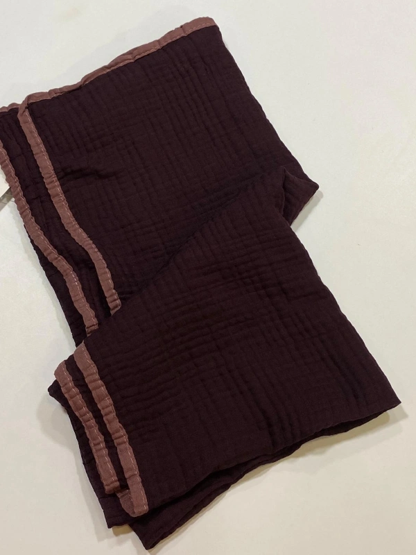 İPEKAL MÜSLİN ŞAL PATLICAN MORU