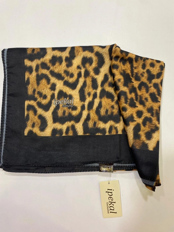 İPEKAL NATURAL LEOPAR DESEN SOFT ŞAL 2