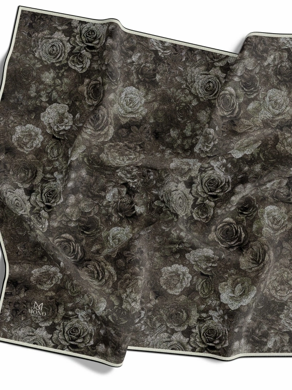 İPEKAL ORGANİK EŞARP GÜL DESENLİ 1002-07