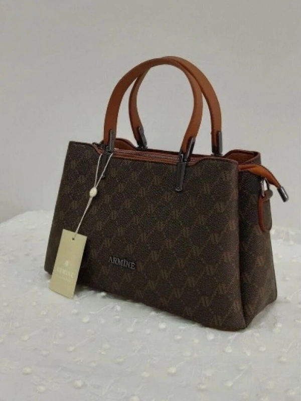 ARMİNE ÇANTA 311 KAHVE NOKTALI