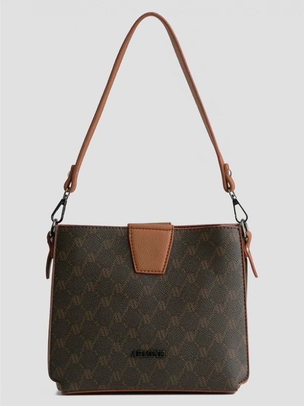 ARMİNE ÇANTA 348 KAHVE NOKTALI