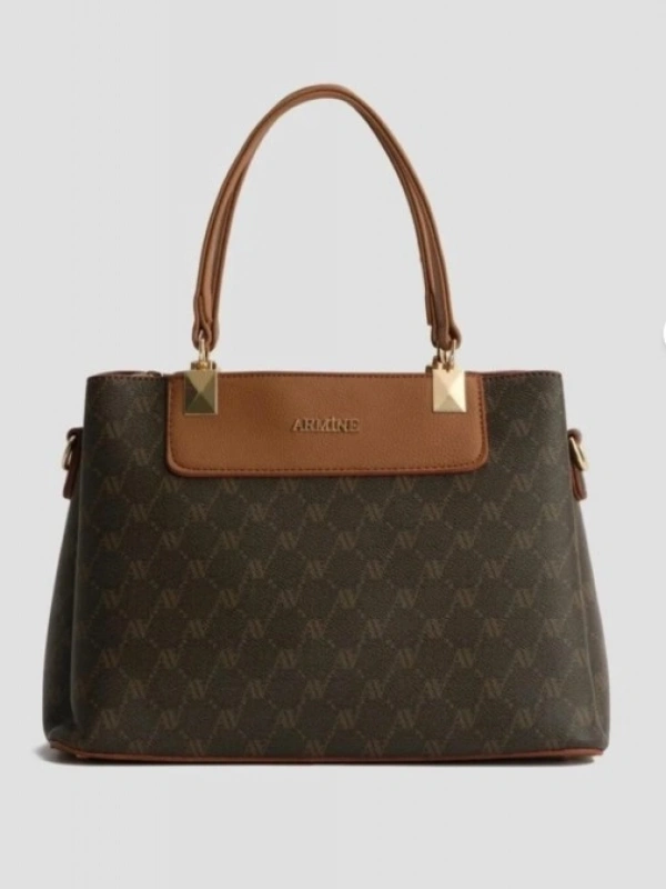 ARMİNE ÇANTA 206 KAHVE NOKTALI