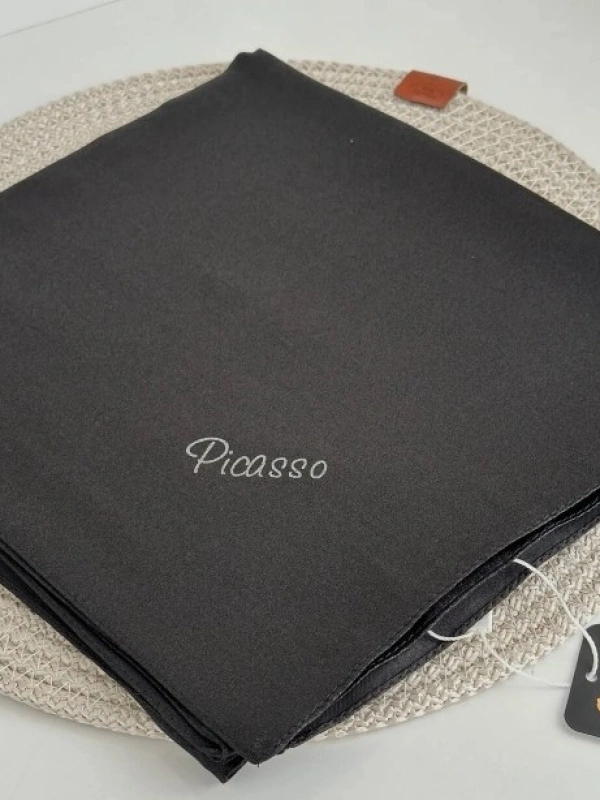 DİGİTAL KRİSTAL EŞARP DÜZ SİYAH