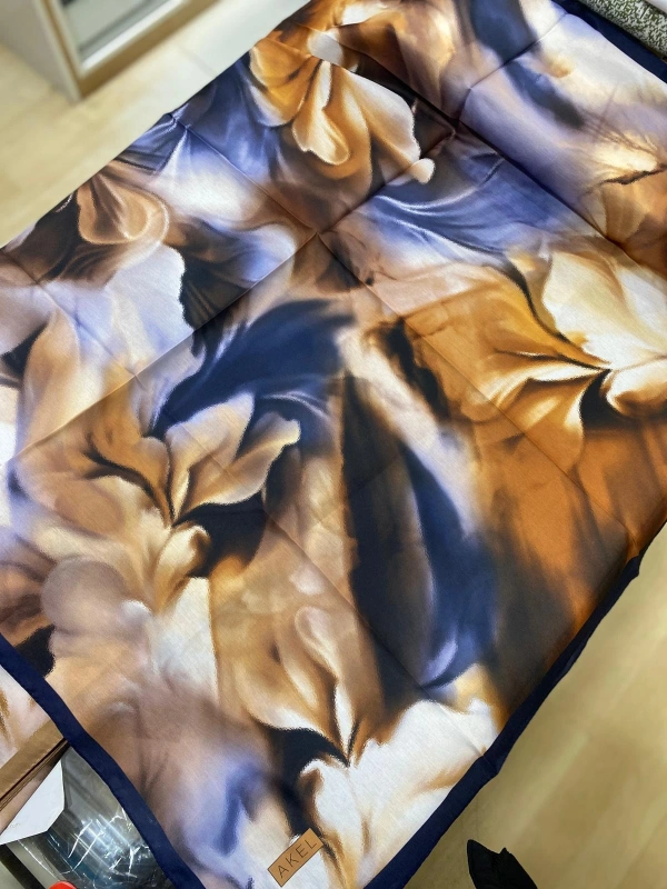 AKEL DESENLİ FRANSIZ İPEĞİ EŞARP 01-1