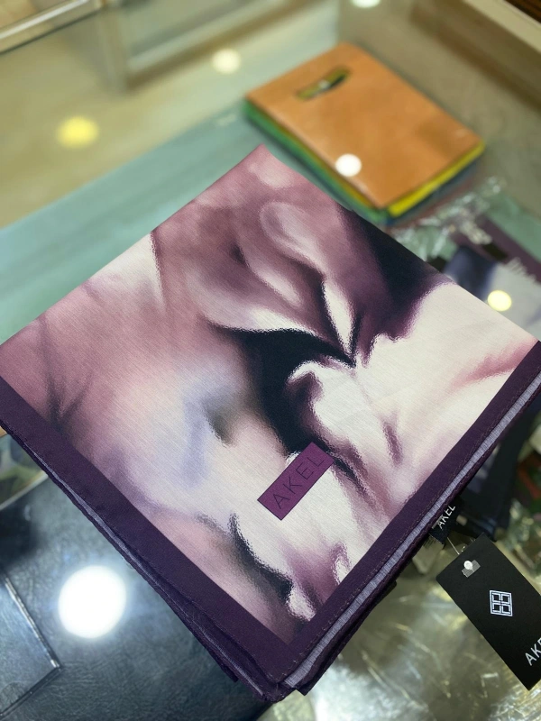 AKEL DESENLİ FRANSIZ İPEĞİ EŞARP 01-4