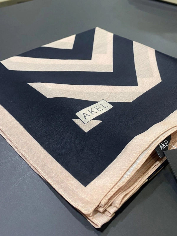 AKEL DESENLİ VİSCON PAMUK EŞARP 9611-03