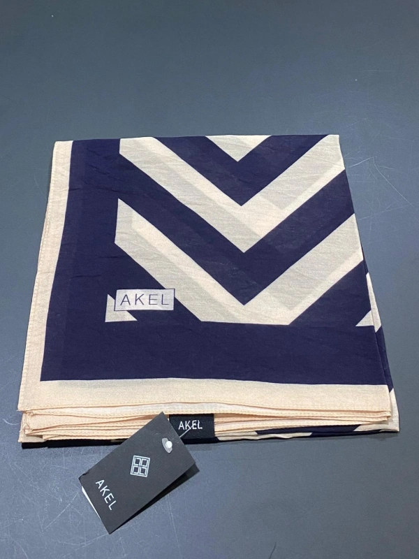 AKEL DESENLİ VİSCON PAMUK EŞARP 9611-12