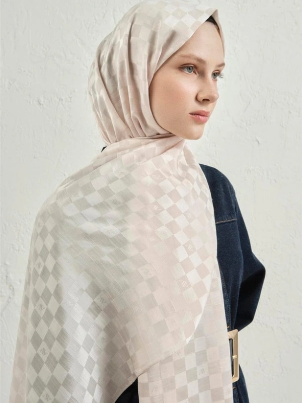 ARMİNE JAKAR İPEK DAMA ŞAL 17