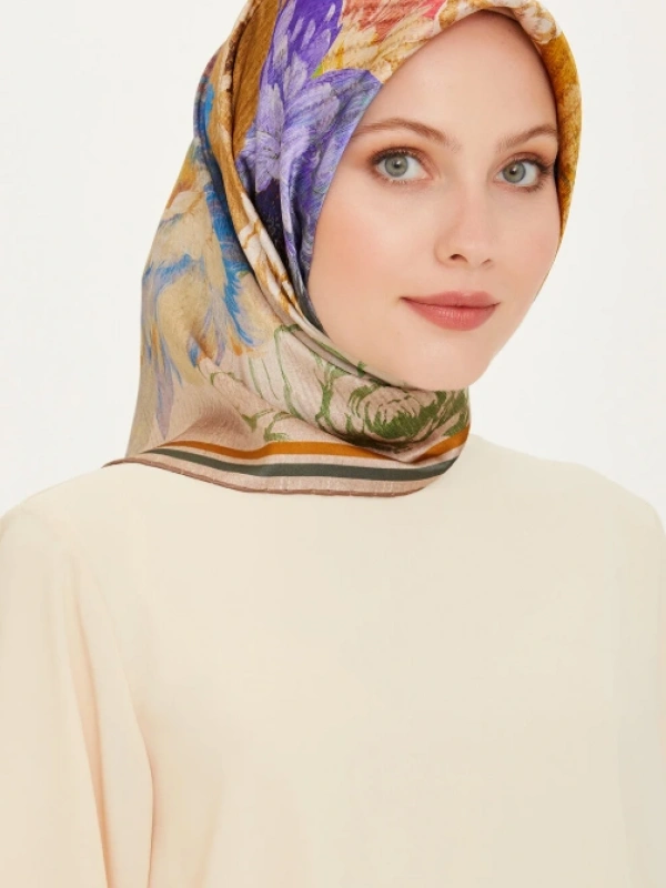 ARMİNE NOSTALJİ SURA İPEK EŞARP 24KA9220D03-50