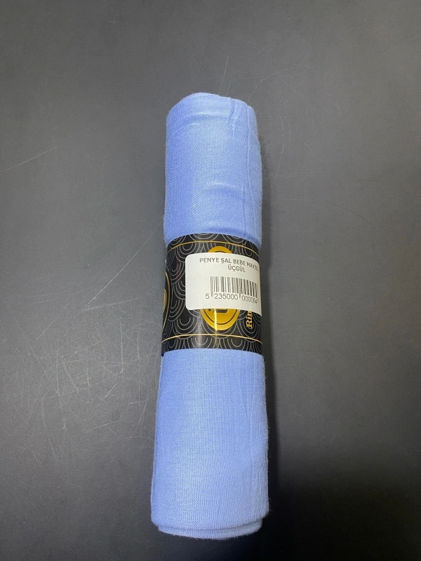 PENYE ŞAL BEBE MAVİSİ-ÜÇGÜL