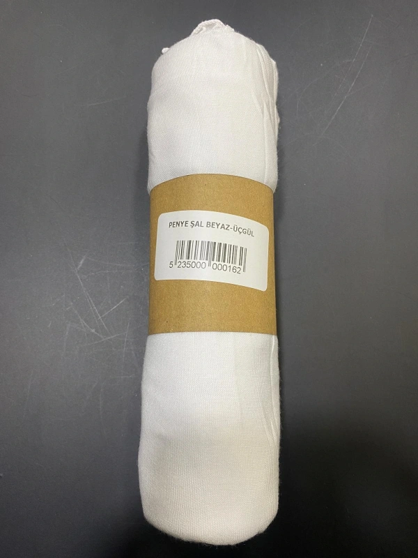 PENYE ŞAL BEYAZ-ÜÇGÜL