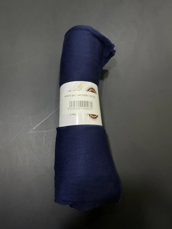 PENYE ŞAL LACİVERT-ÜÇGÜL