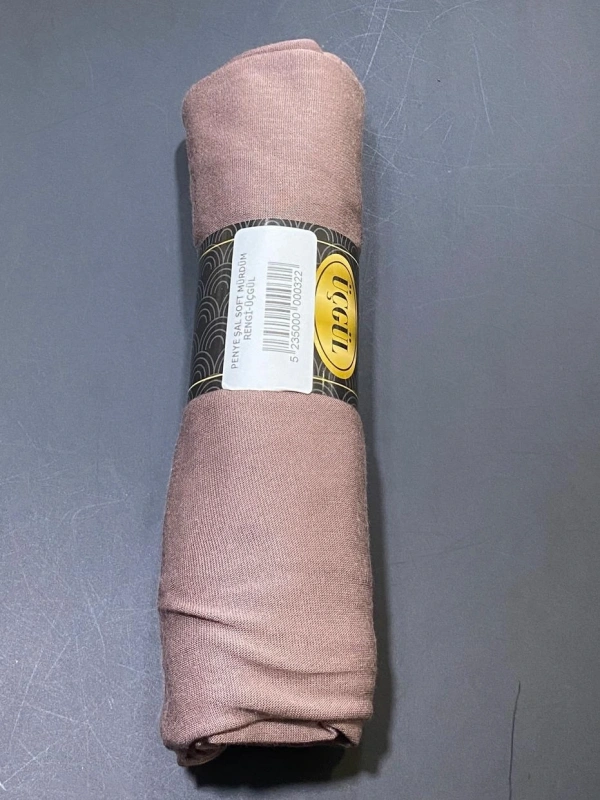 PENYE ŞAL SOFT MÜRDÜM RENGİ-ÜÇGÜL