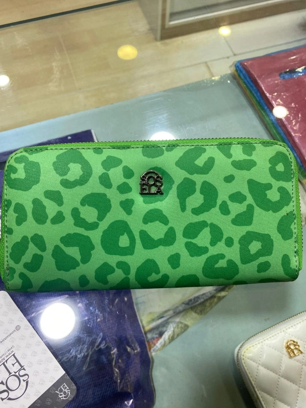 SOSELA CÜZDAN 56-4019 LEOPAR DESEN YEŞİL