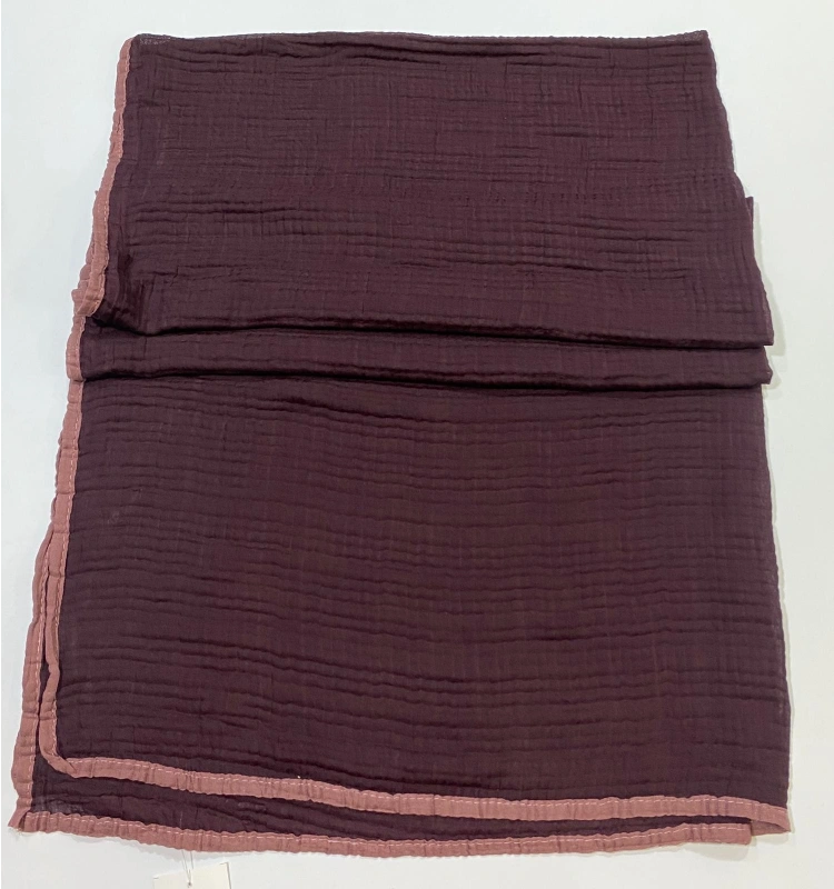 İPEKAL MÜSLİN ŞAL PATLICAN MORU