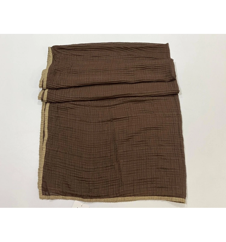İPEKAL MÜSLİN ŞAL KAHVERENGİ KUM