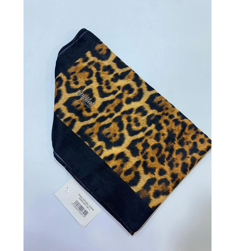 İPEKAL NATURAL LEOPAR DESEN SOFT ŞAL 1