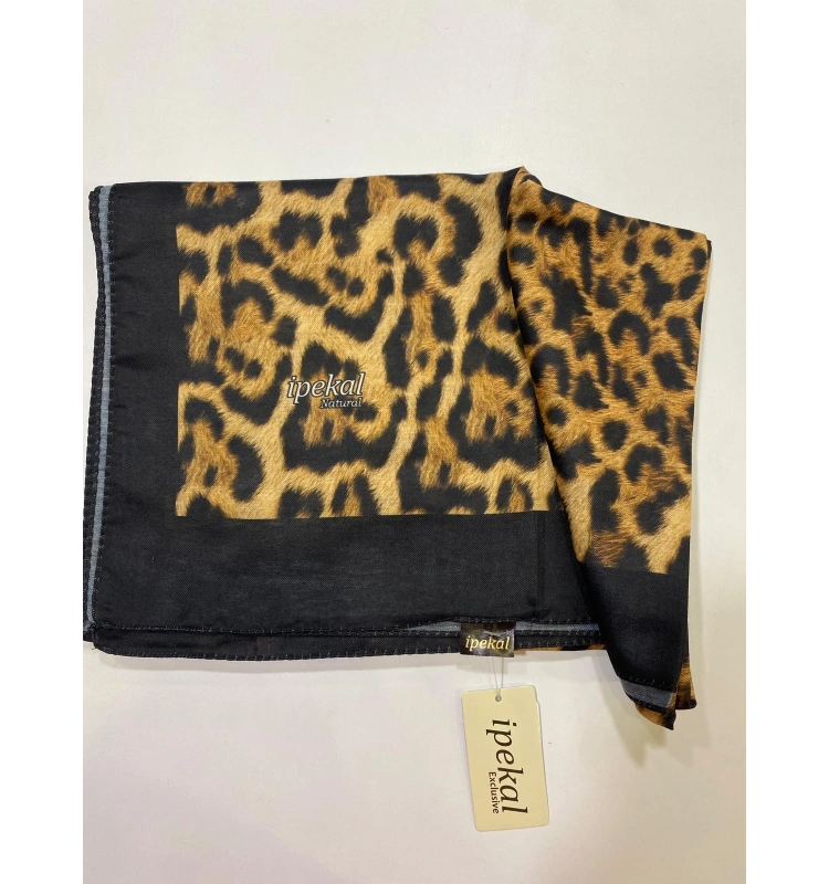 İPEKAL NATURAL LEOPAR DESEN SOFT ŞAL 2