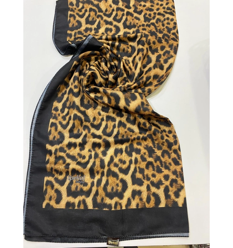 İPEKAL NATURAL LEOPAR DESEN SOFT ŞAL 2
