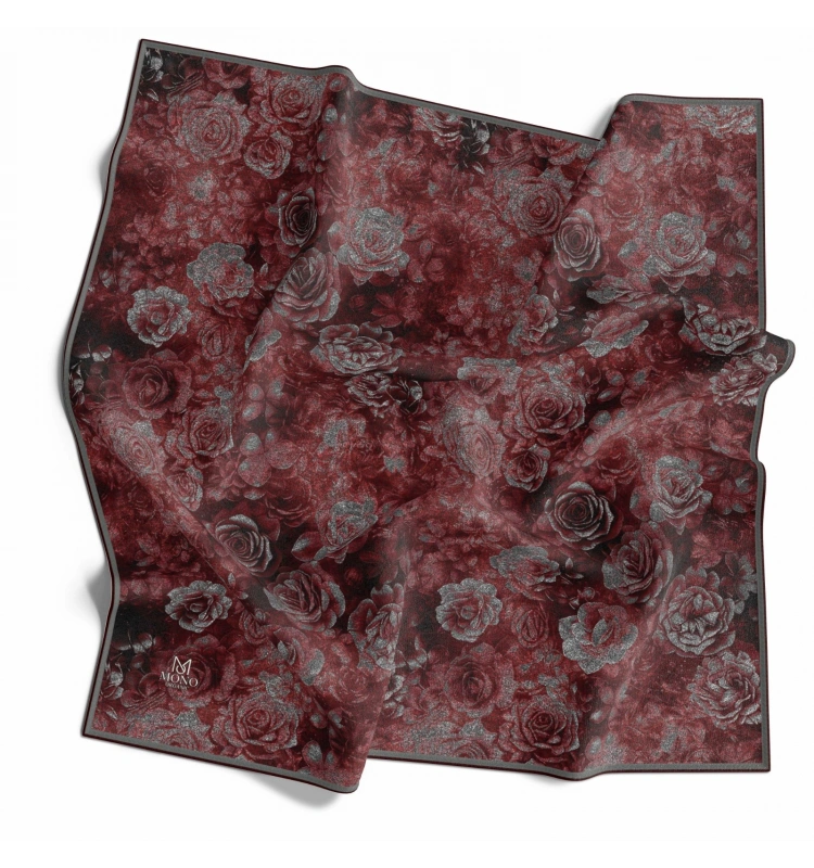 İPEKAL ORGANİK EŞARP GÜL DESENLİ 1002-06