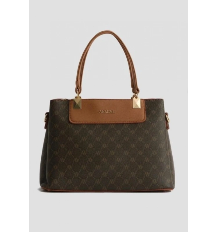 ARMİNE ÇANTA 206 KAHVE NOKTALI