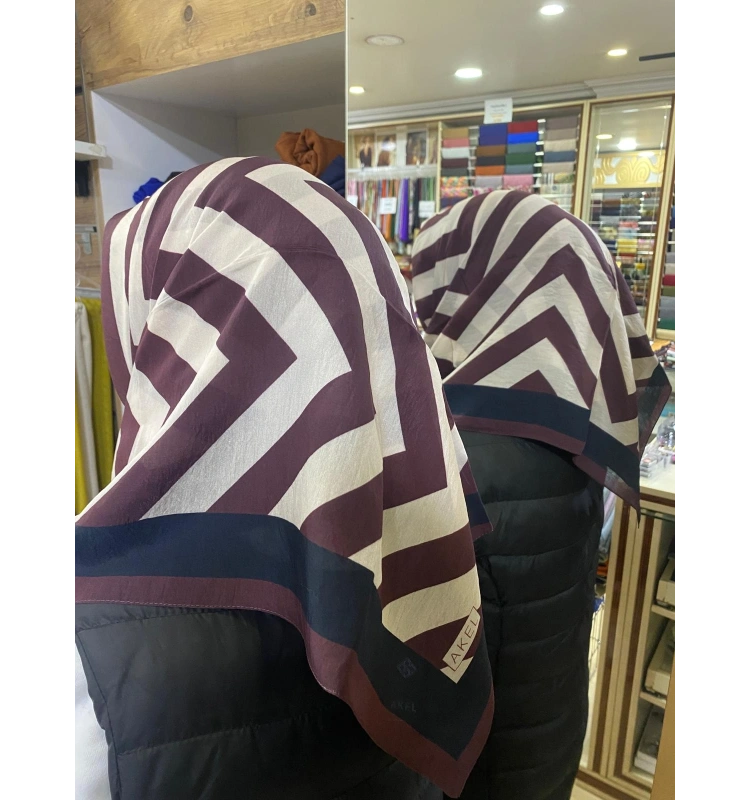 AKEL DESENLİ VİSCON PAMUK EŞARP 9611-10