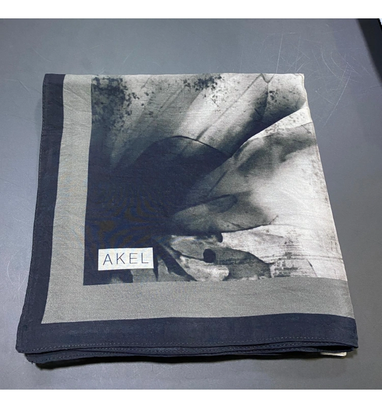 AKEL DESENLİ VİSCON PAMUK EŞARP 9612-02