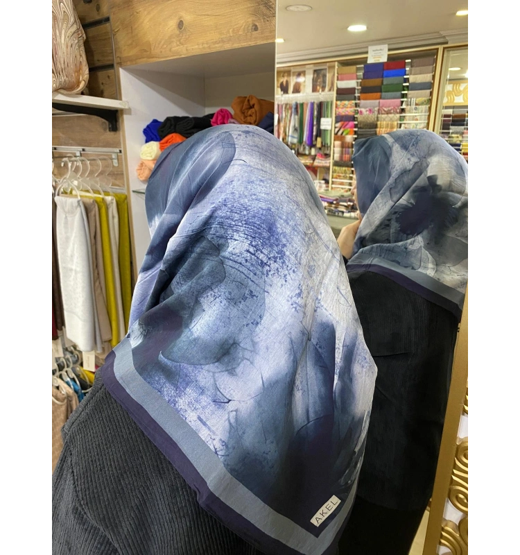 AKEL DESENLİ VİSCON PAMUK EŞARP 9612-07