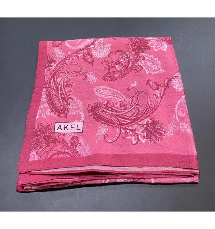 AKEL DESENLİ VİSCON PAMUK EŞARP 9613-03