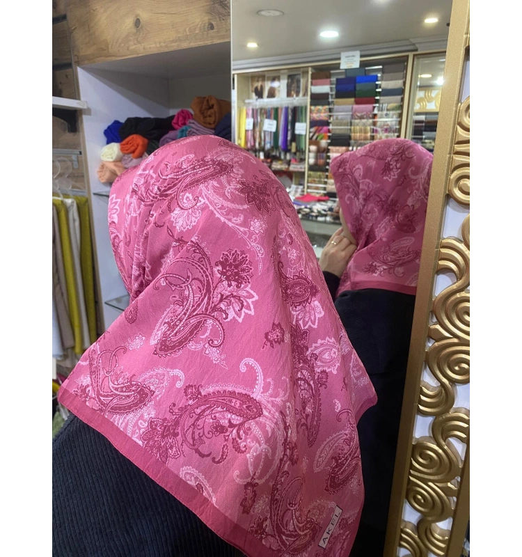 AKEL DESENLİ VİSCON PAMUK EŞARP 9613-03