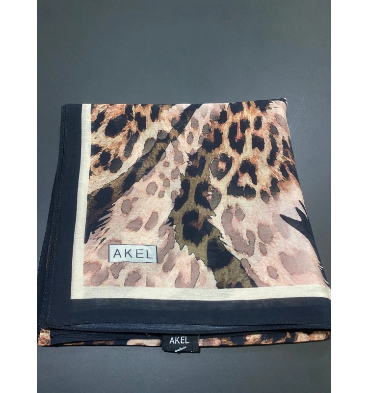 AKEL DESENLİ VİSCON PAMUK EŞARP 9614-05