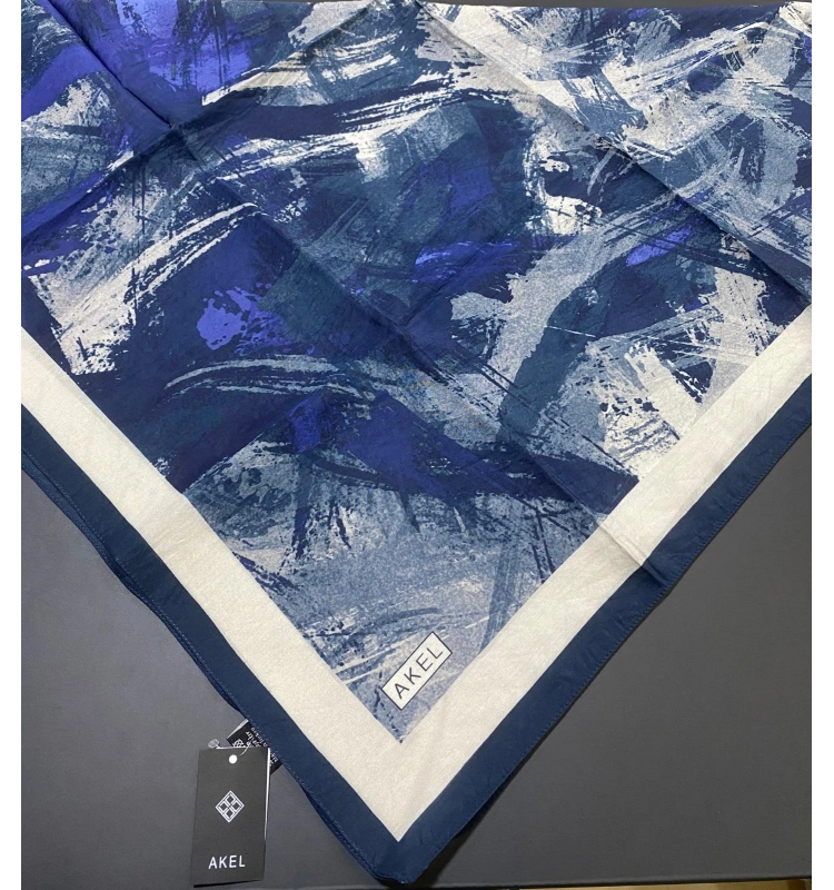 AKEL VİSCON PAMUK DESENLİ SPRİNG EŞARP 3012-06